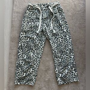 Leopard Barrel Pants